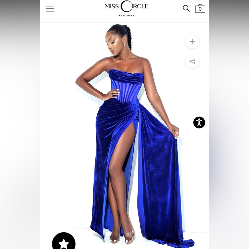 Miss Circle blue dress gown